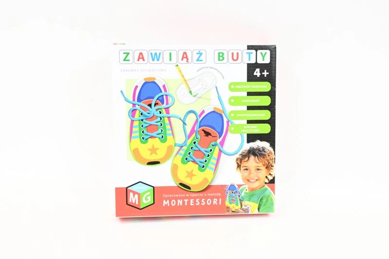 Montessori vzdělávací hračka zavaž si boty