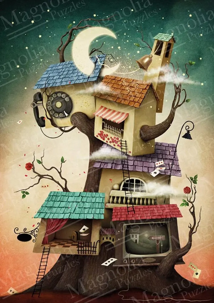 Puzzle dům na stromě 1000 dílků MAGNOLIA