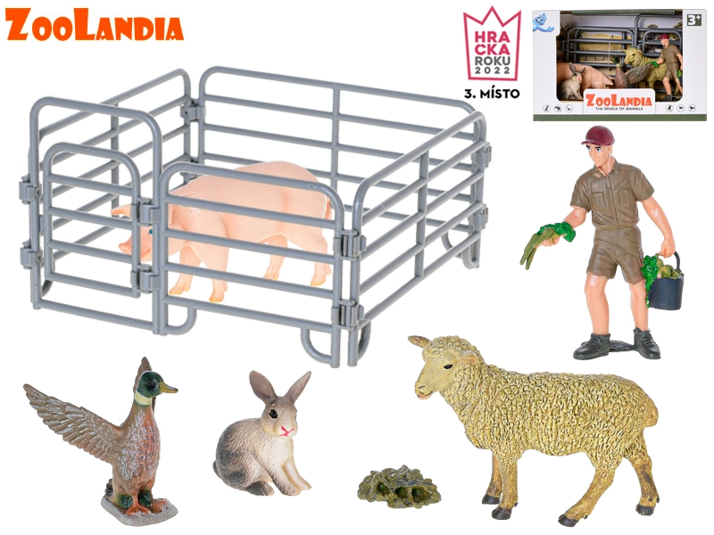 Zoolandia sada ovce a prase s doplňky