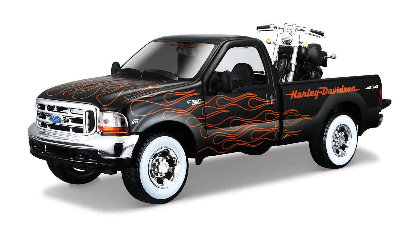 Levně MAISTO Harley-Davidson Custom 1999 Ford F-350 Super Duty Pickup 1:24