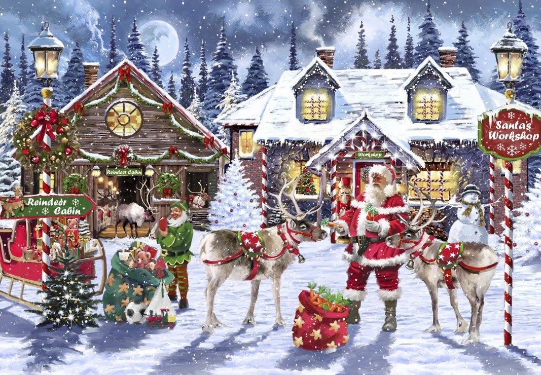 Santa pracuje