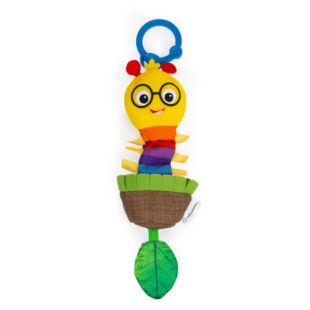 Levně BABY EINSTEIN Hračka s chrastítkem natahovací na C kroužku Cal-a-Puller™