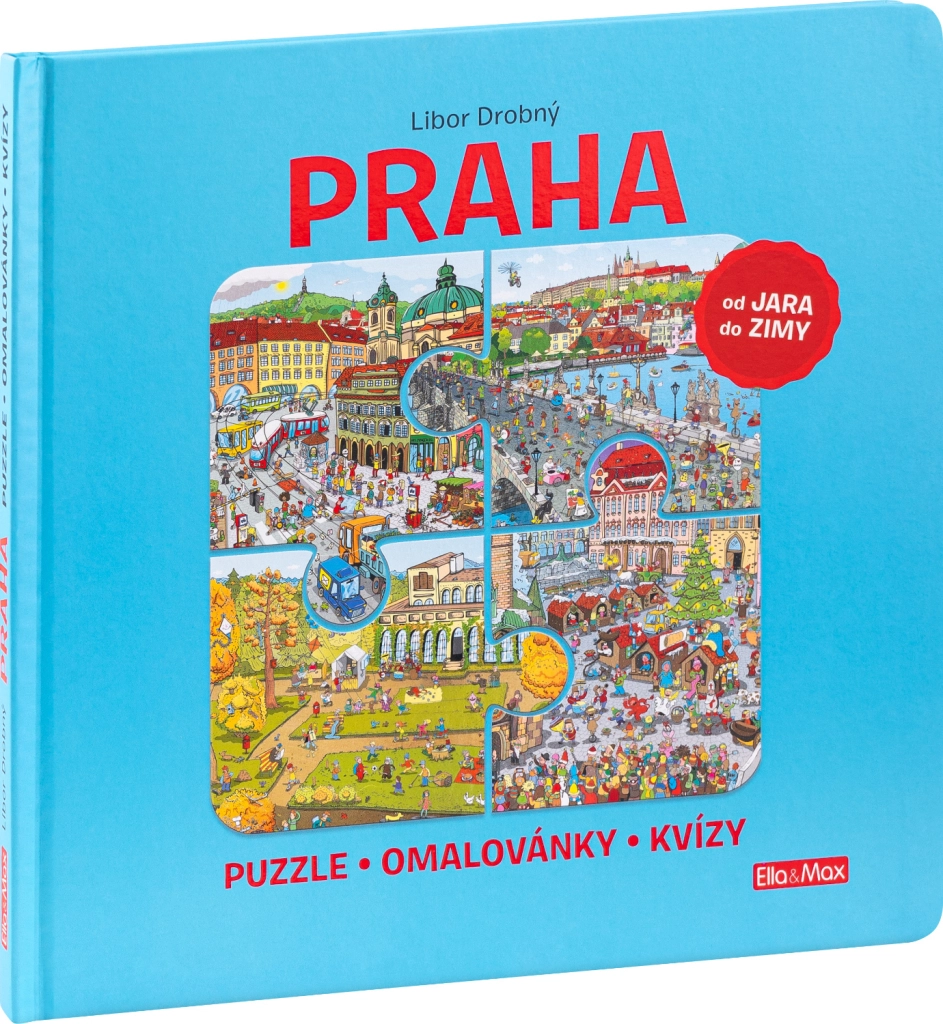 Levně Praha – Puzzle, omalovánky a kvízy pro děti