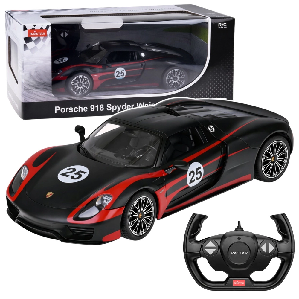 RC auto PORSCHE 918 Spyder Performance 1:14 černé Rastar