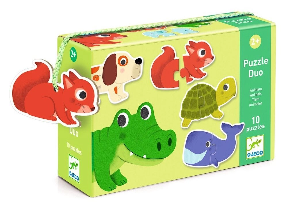 Levně Djeco puzzle zvířátka 10x2 dílků