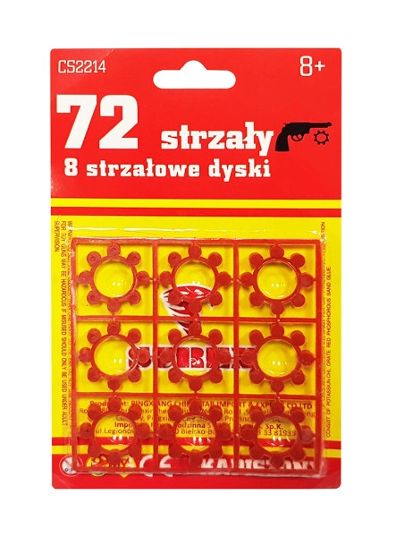 Levně kapisony osmiranné disky pro dětské pistole a revolvery