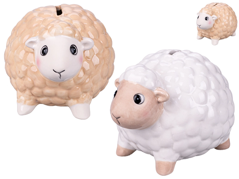 Porcelánová pokladnička ovečka pro děti
