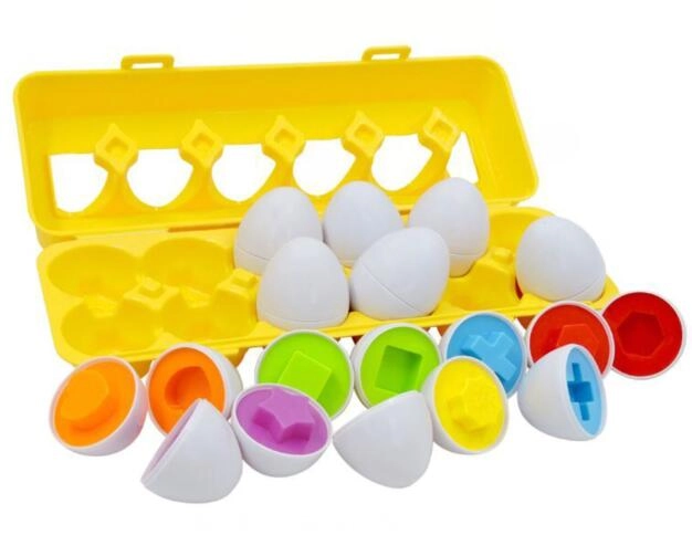 Montessori skládací sorter – přiřaď vajíčka