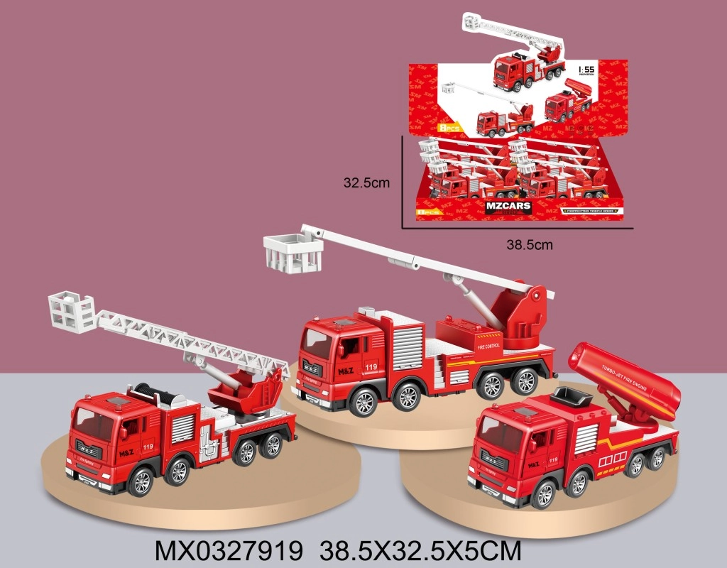 Hasičské auto s pohonem na setrvačník