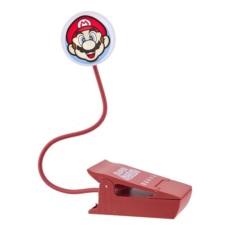 Levně Lampička na čtení s klipem Super Mario
