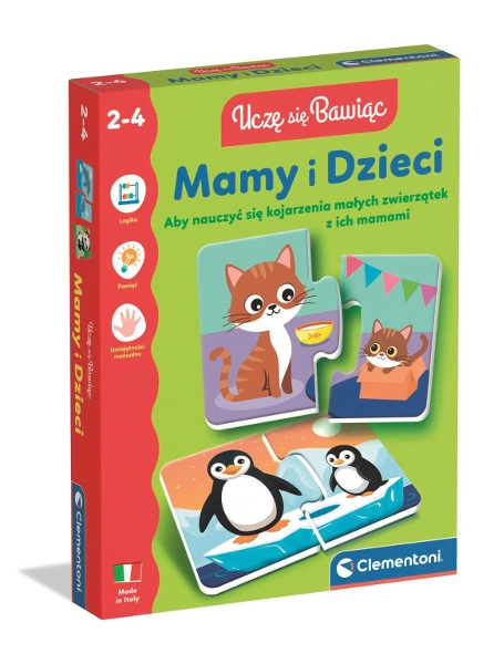 Vzdělávací obrázková hra – Maminky a mláďata