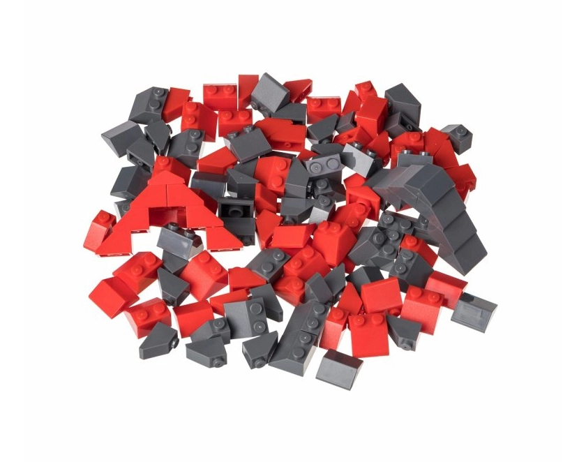 L-W Toys Kreativní set střešní prvky červená & tmavě šedá
