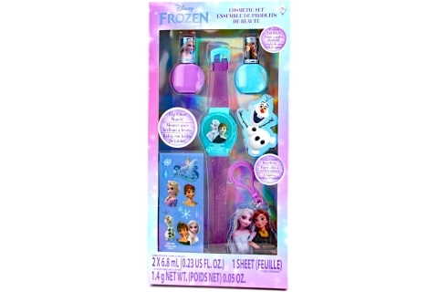 kosmetická sada s rtěnkou a laky na nehty FROZEN