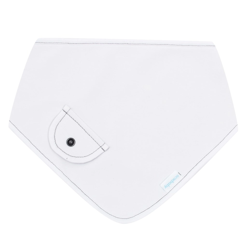 Jarní kojenecký šátek na krk New Baby Special One bílý