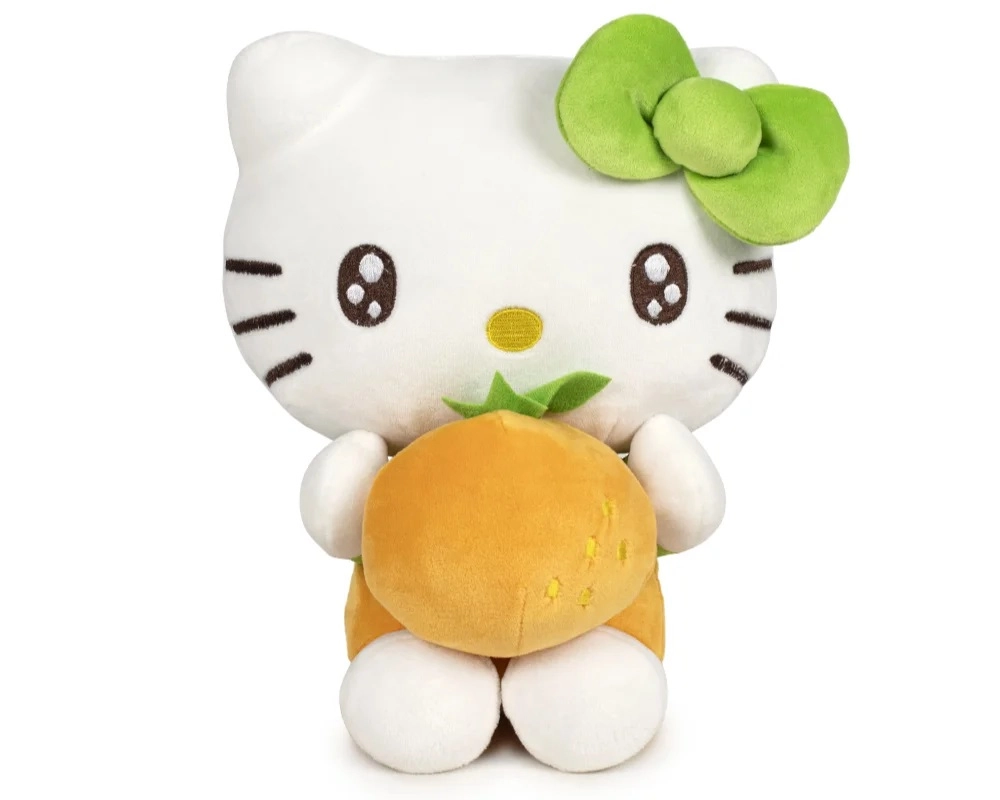 Hello Kitty plyšák 20 cm – pomeranč z kolekce Macedonia