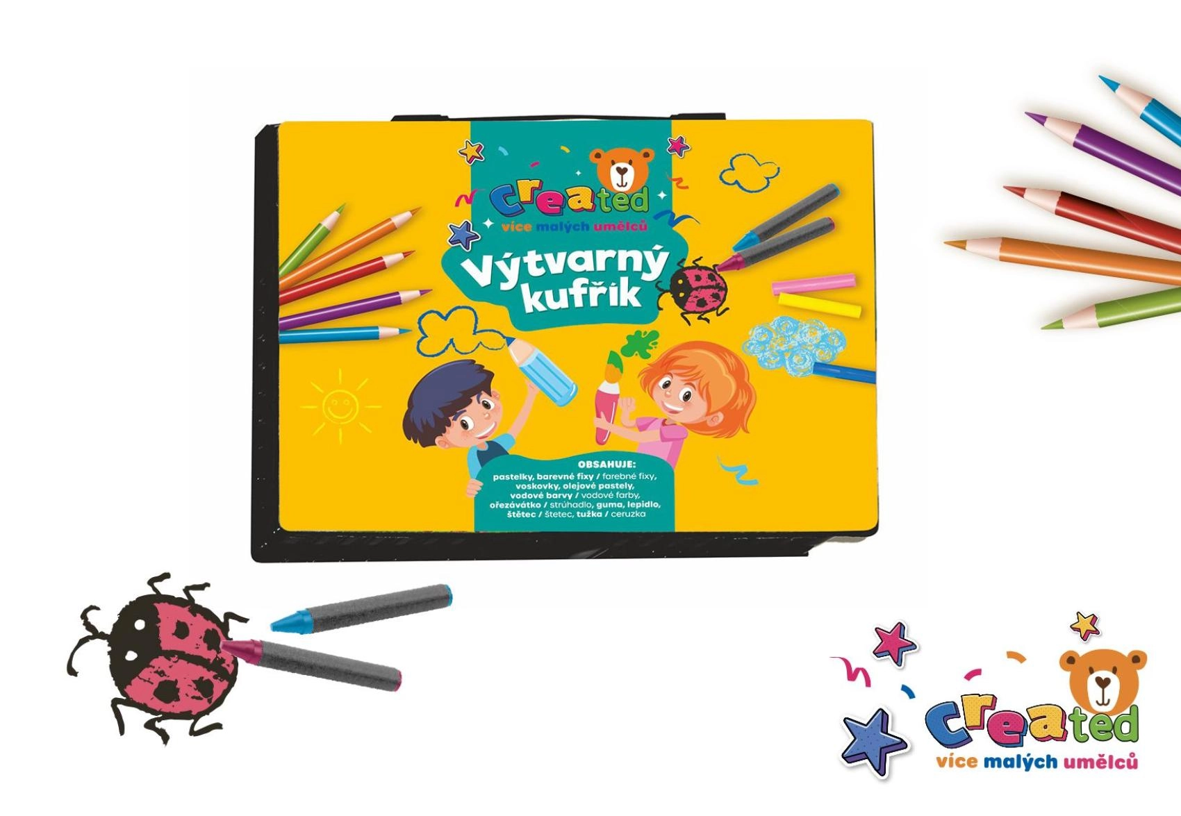 Kreativní sada na malování v plastovém kufříku