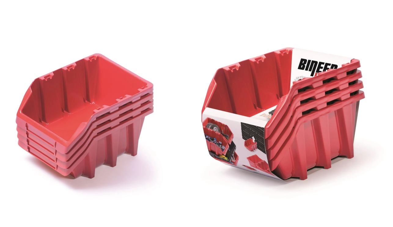 Prosperplast set 4ks BINEER LONG SET 295 x 198 x 195 cmčervený
