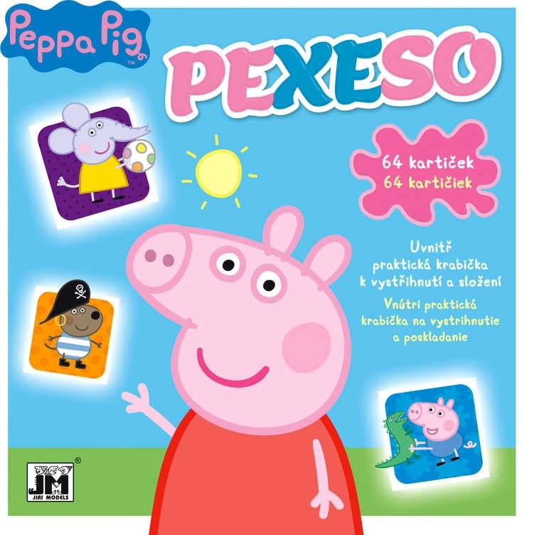 Pexeso v sešitu Prasátko Peppa