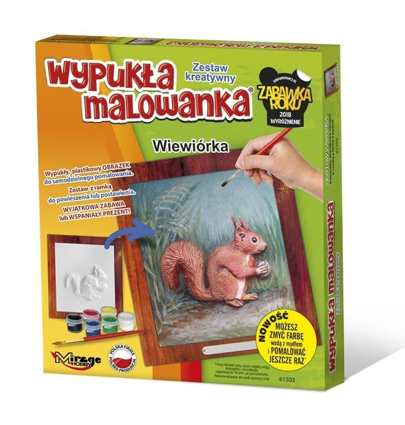 Levně Vypuklá malovánka – veverka (kreativní sada)