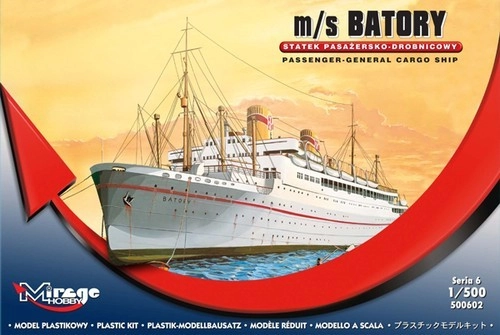 Plastikový model lodi M/S Batory