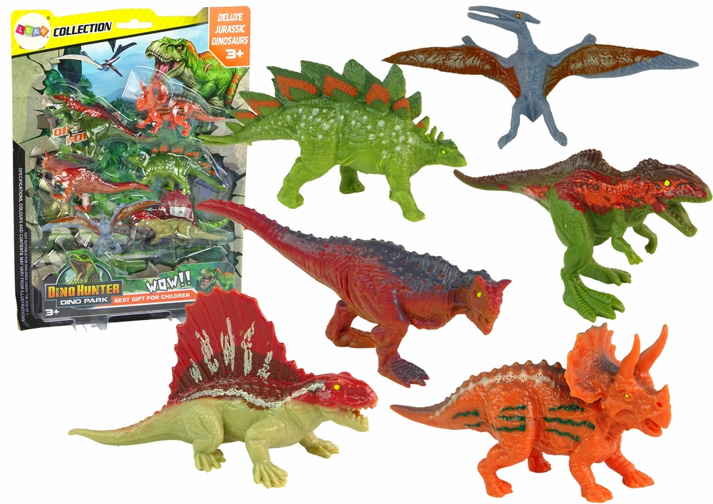 Lean Toys Sada figurek dinosaurů 6 ks