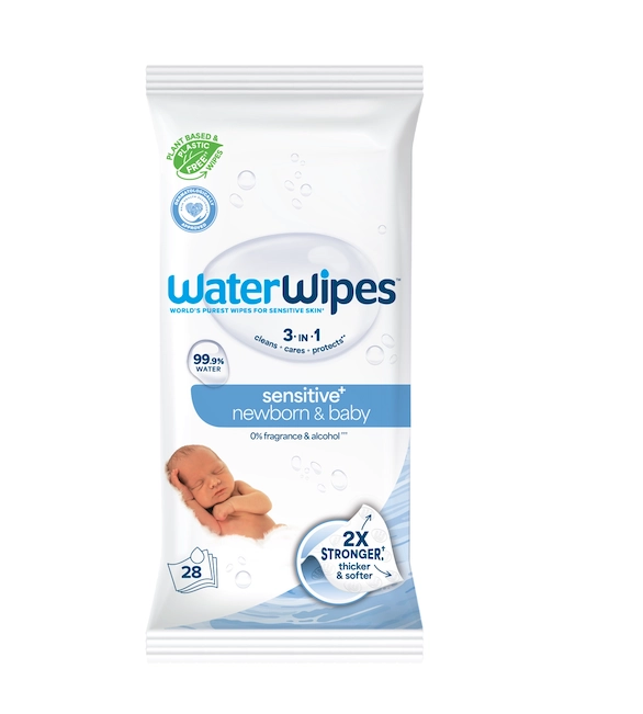Levně Vlhčené ubrousky WaterWipes Newborn & Baby 3v1 28 ks