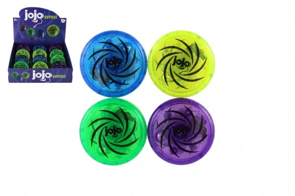 Levně Teddies Jojo plast 6cm svítící na baterie 4 barvy 1 ks