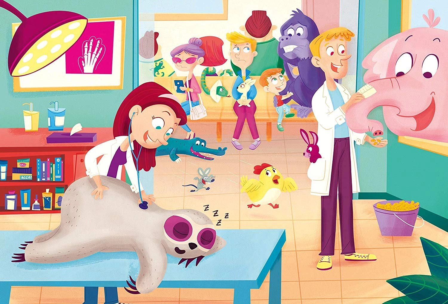 Clementoni puzzle Maxi 60 – veterinář