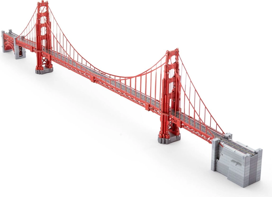 Kovové 3D puzzle METAL EARTH Premium – most Golden Gate