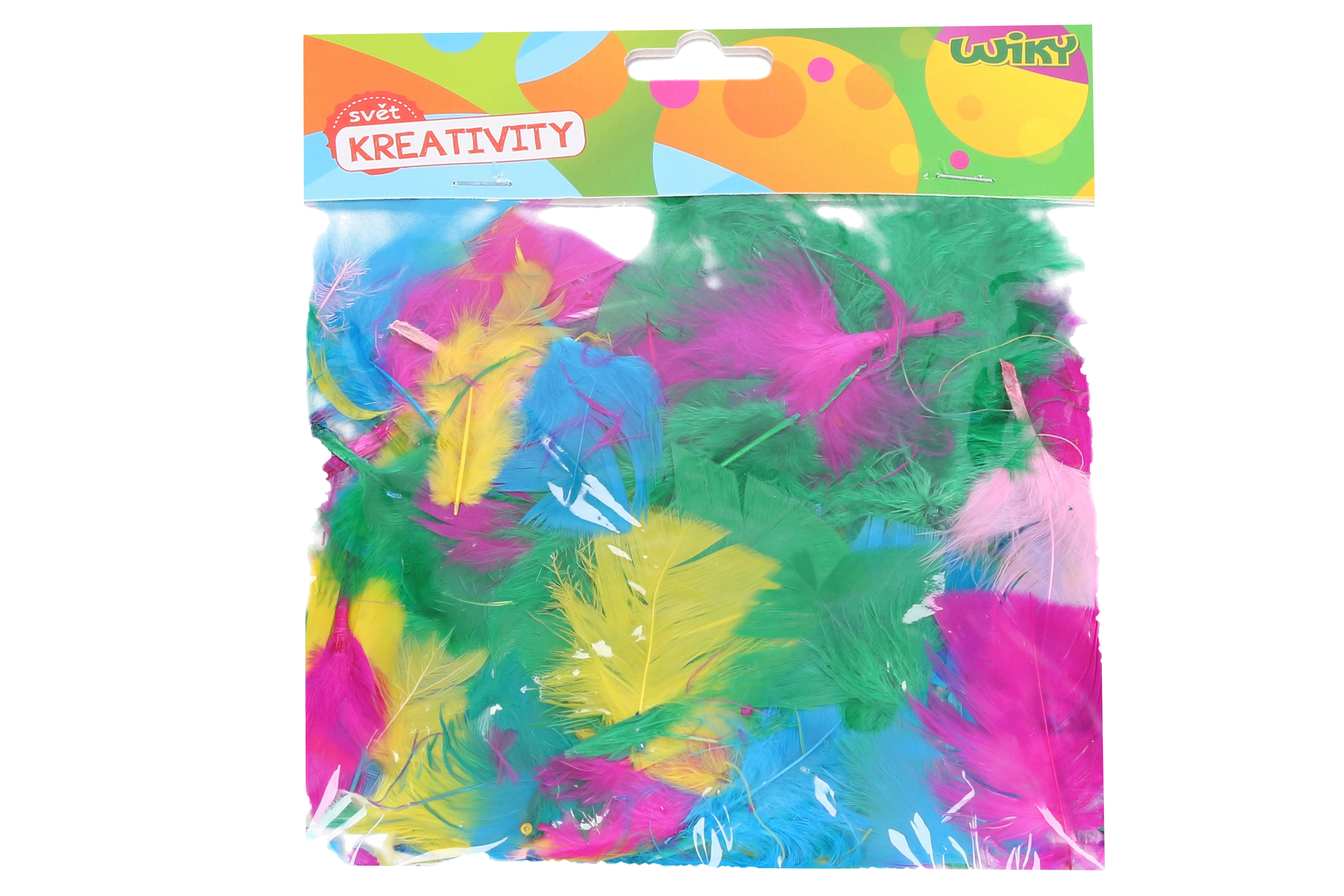 Kreativní sada dekorativních pírek – mix