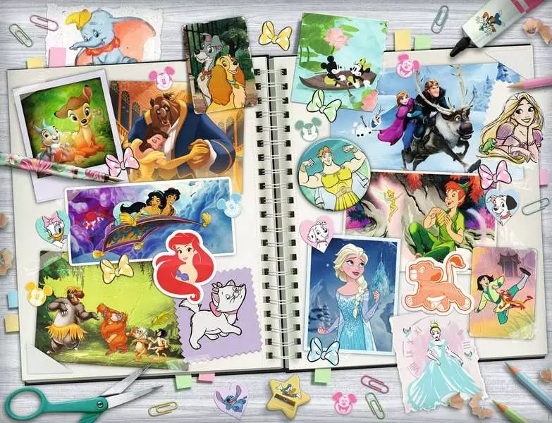 Ravensburger puzzle Disney scrapbook 2000 dílků