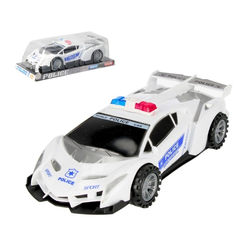 Policajní auto se zpětným chodem
