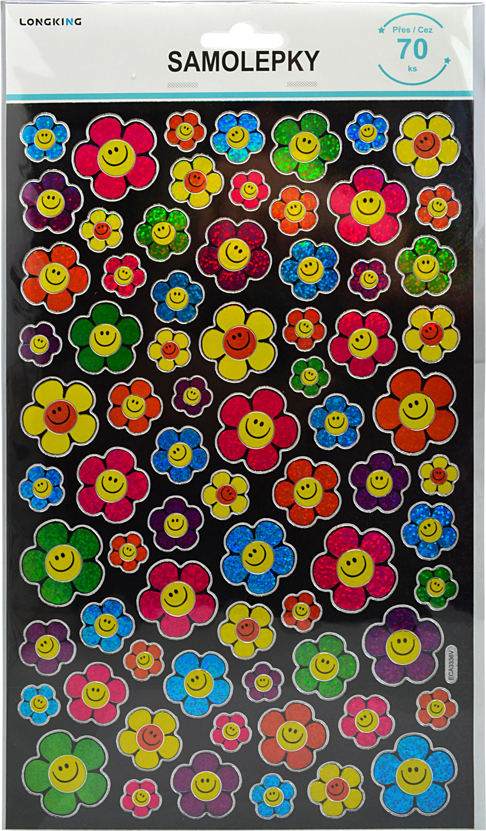 Samolepky kytky – sada 100 ks