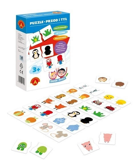 Levně Puzzle Předek a zadek zvířátek ALEXANDER