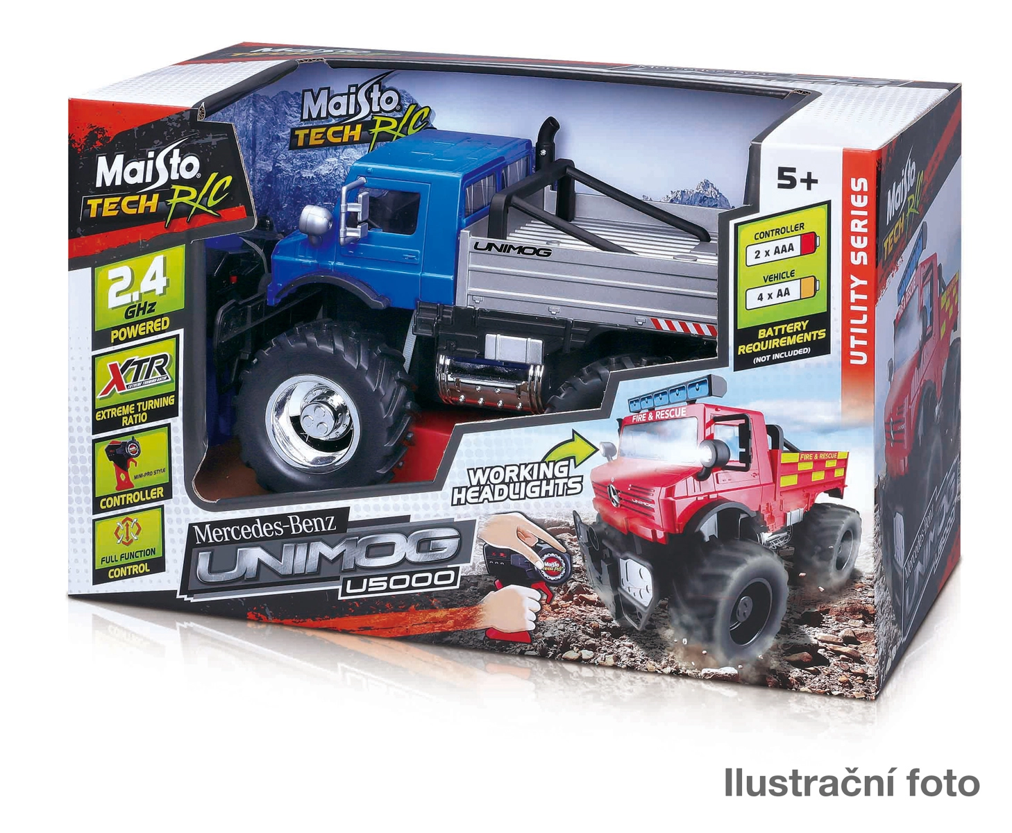 Mercedes-Benz Unimog U5000 RC model 2,4 GHz