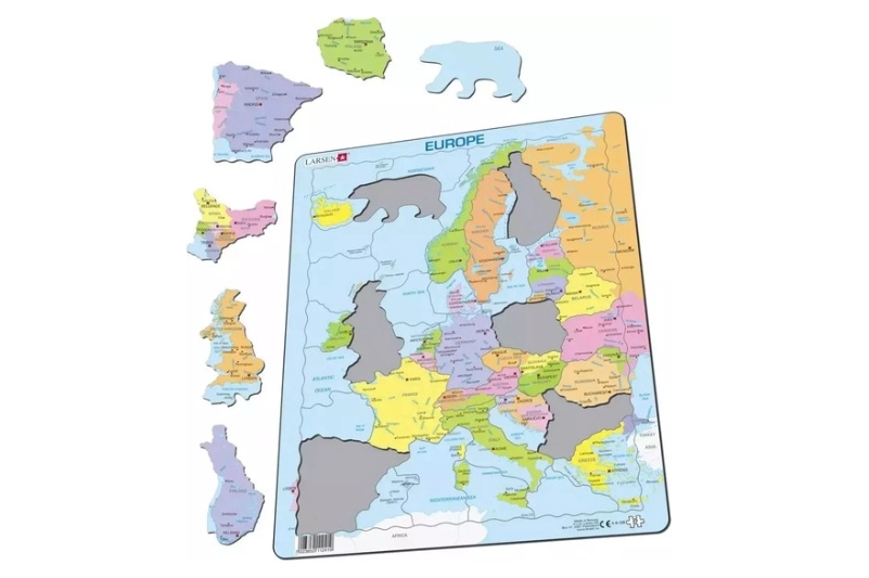 Larsen politická mapa Evropy