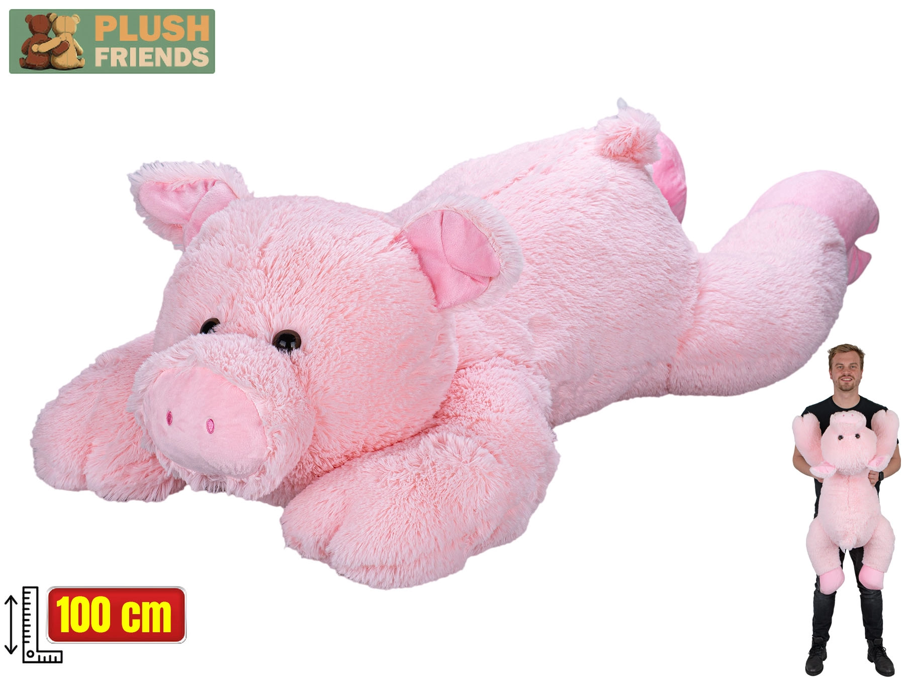 Plyšové prase 100 cm – Plush Friends