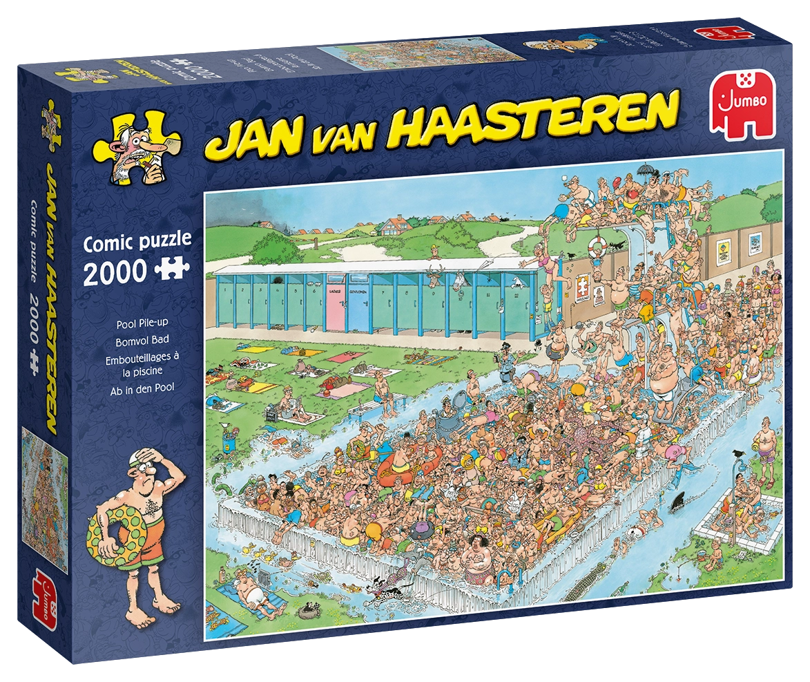 Jumbo puzzle – zábava v bazénu 2000 dílků