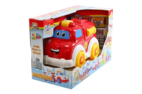 Hasičské autíčko na baterie se světlem a zvuky
