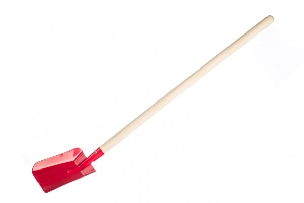 Levně Dětská lopatka s dřevěnou násadou 80 cm – Červená
