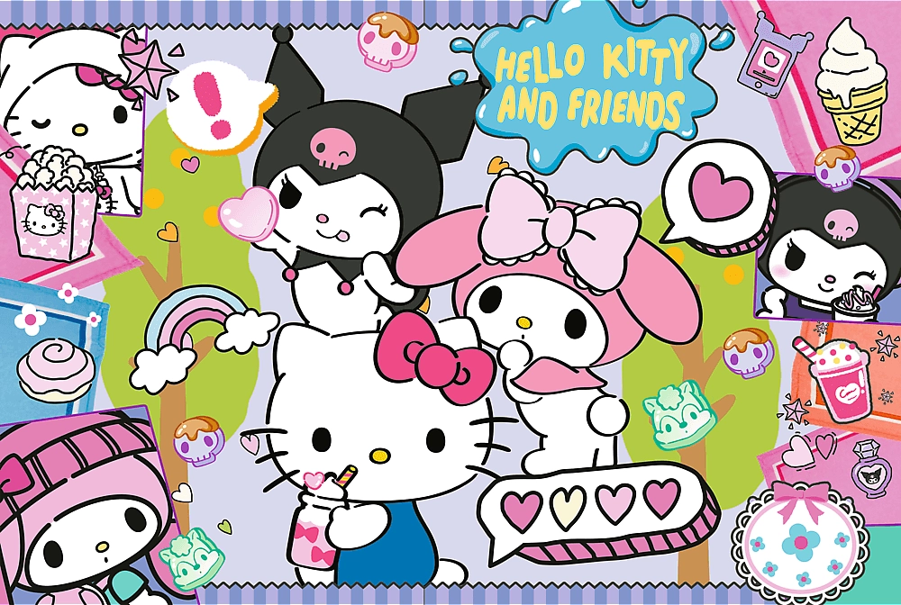 Puzzle Hello Kitty Bláznivé trio 300 dílků