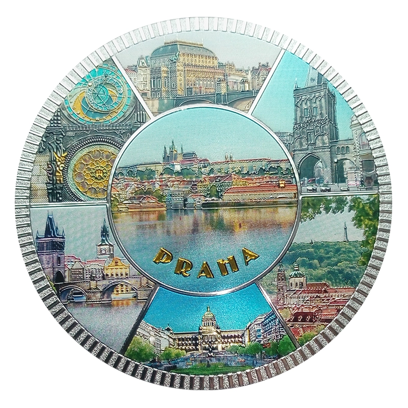 Magnet s motivem Prahy 9 × 9 cm