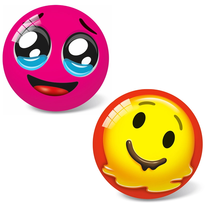 Míček s emoji obličejem 11 cm