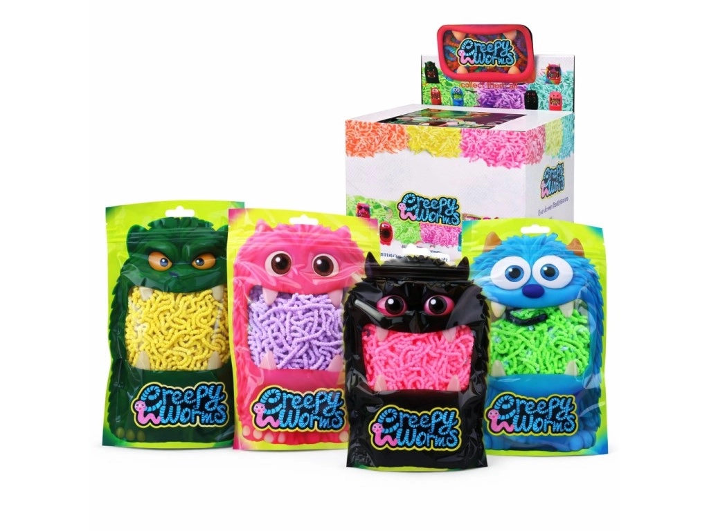 Pěnoví červíci v sáčku 19 × 14 cm