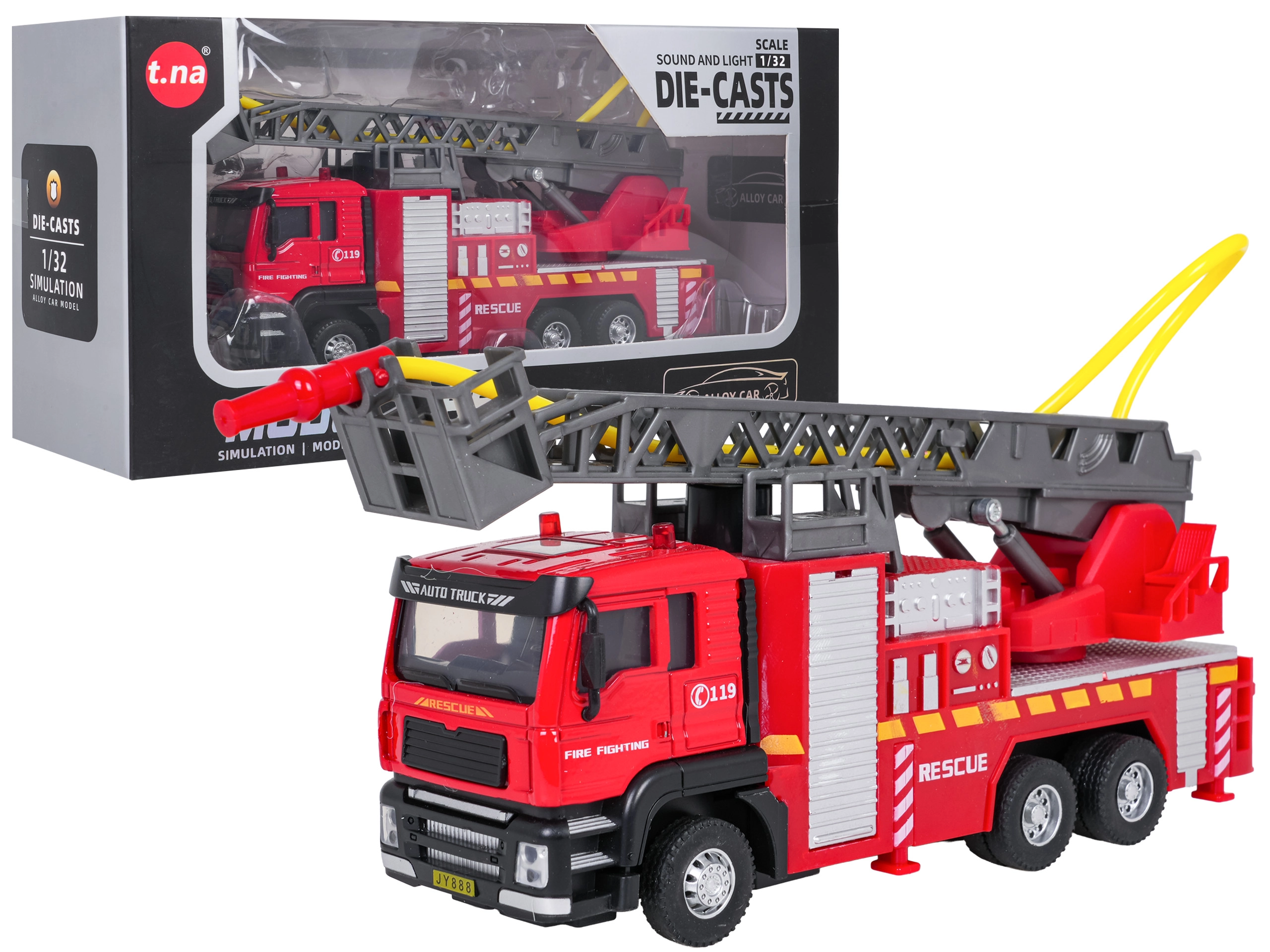 Hasičské auto 1:32 se světly, zvuky a vodním efektem