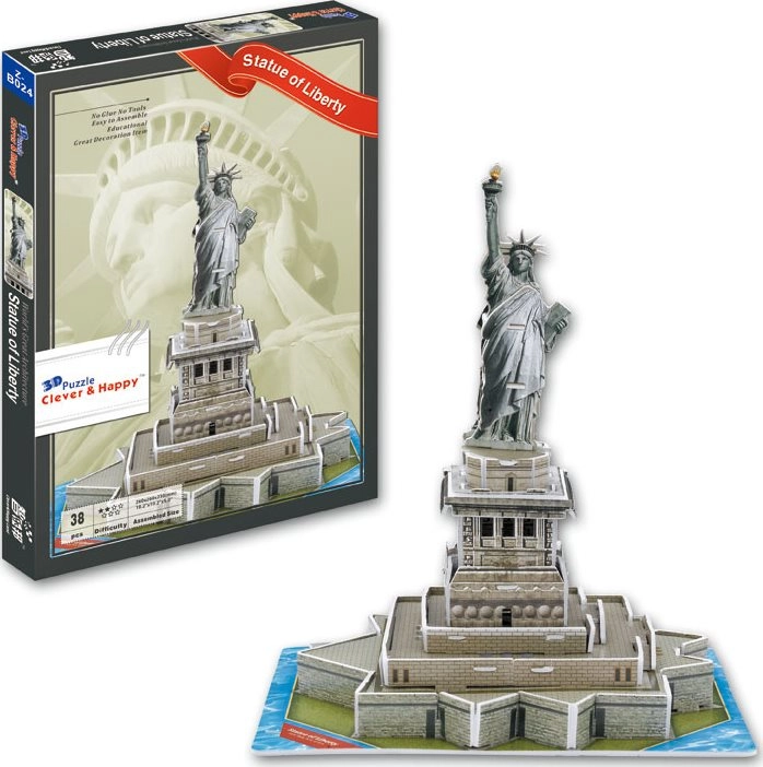 Levně 3D puzzle Socha Svobody 38 dílků