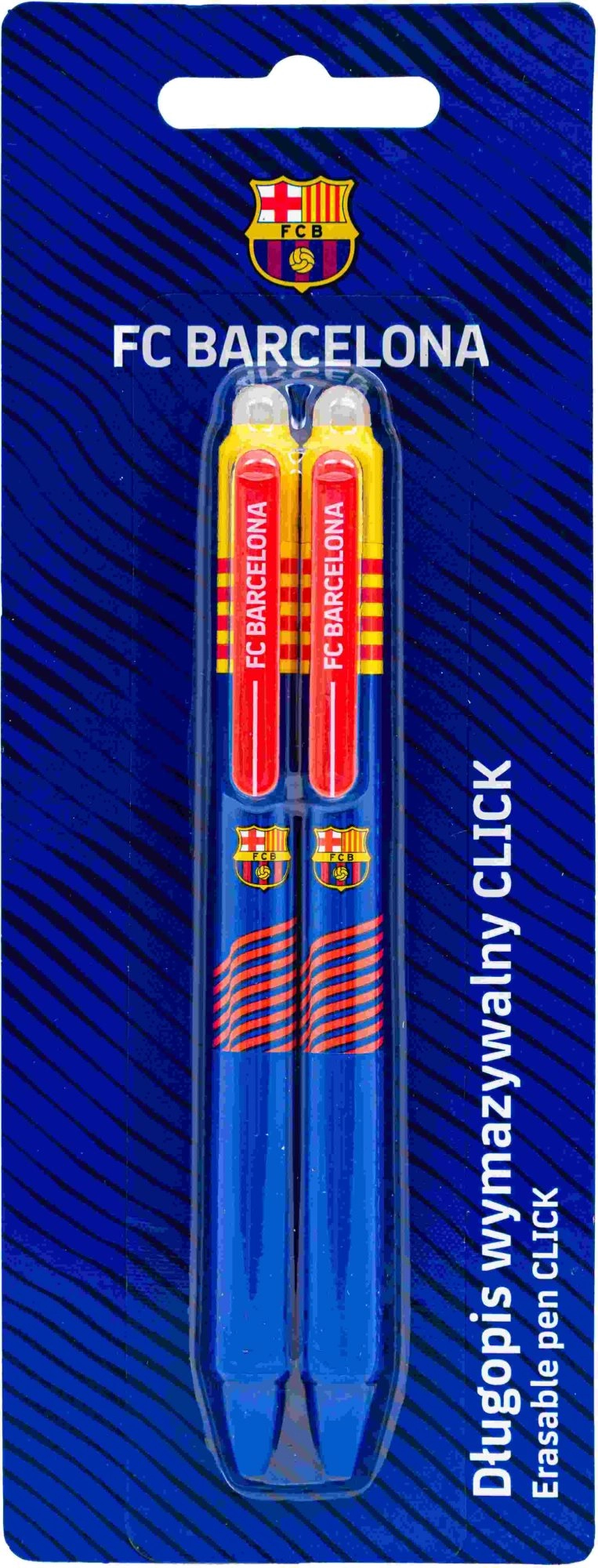 Gumovací pera ASTRA FC Barcelona, sada 2 ks