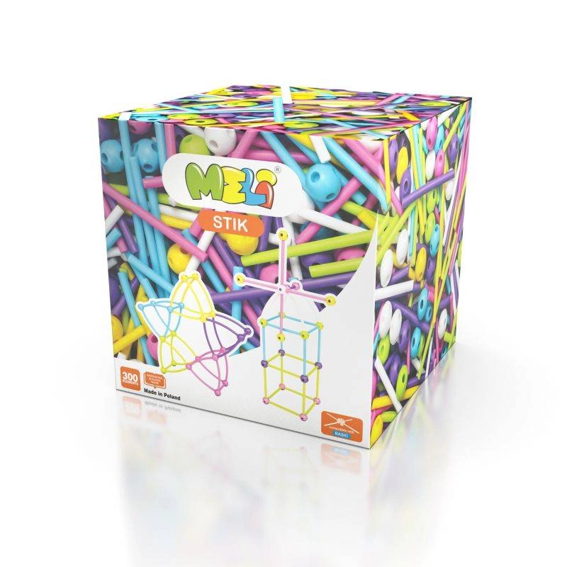 Konstrukční stavebnice Meli Stik Pink 300 ks