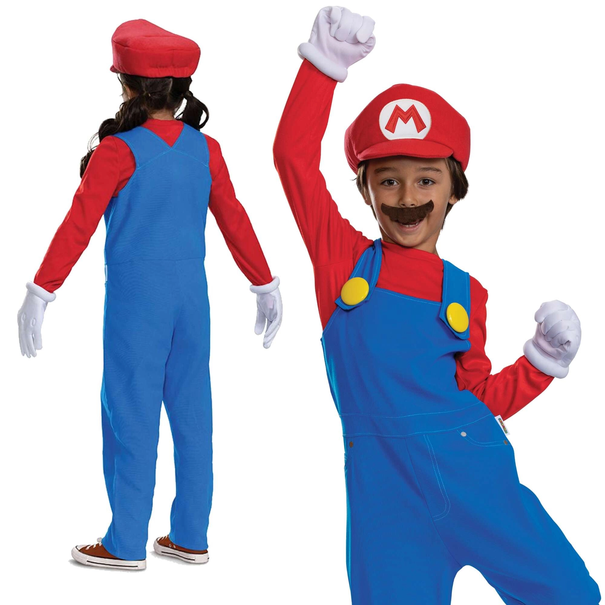 Dětský kostým super mario 127–136 cm (7–8 let)