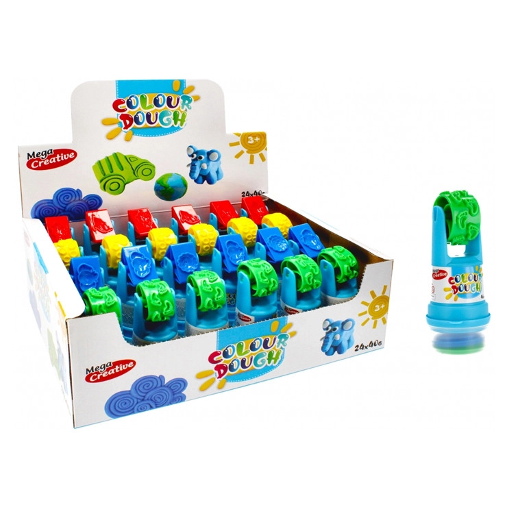 Sada na modelování COLOUR DOUGH s válečkem a razítky